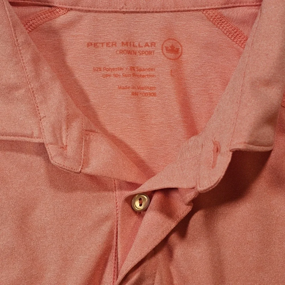 PETER‎ MILLAR Crown Sport Amsterdam Technical Mens Polo Shirt Large